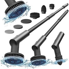 Hoto Akülü Elektrikli Spin Scrubber, Ipx7 Tam Vücut Suya Dayanıklı Banyo Temizleme Fırçası, 22