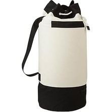 Honey-Can-Do LDY-03277 Taşıma Askılı Ekstra Kapasiteli Çamaşır Duffle Çantası, Siyah/beyaz, 38,6 cm