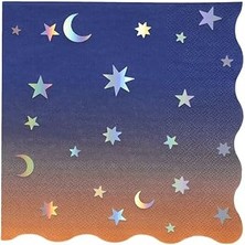 Meri Meri - Making Magic Star Large Napkins - Make Magic Yıldızlar Peçeteler (L) (16'lı)