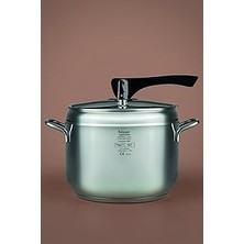 Hisar Bergama Indüksiyon Tabanlı Düdüklü Tencere 6 Lt. Siyah