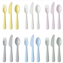 Mjcc Kalas — Çocuk Çatal Takımı 18 Parça Bpa Içermeyen Mikrodalga Fırın ve Bulaşık Makin