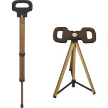 Ett Katlanabilir Baston Tabure, Walking Stick And Portable Stoo