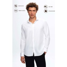 Twn Slim Fit Beyaz Düz Gömlek 5EF02AD10288M