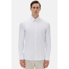 Twn Slim Fit Beyaz Düz Gömlek 5EF026482256M