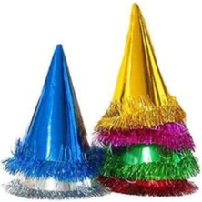 Empressco 4 Adet Sarı Kırmızı Külah Yılbaşı ve Parti Şapkası Seti