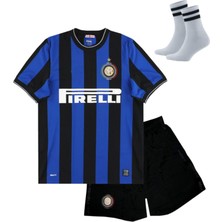 Andream Ronnald'o 9 Numara Nazario Retro Futbol Çocuk Forması 3'lü Set Çorap  Hediyeli