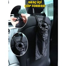 Ankaflex 1 Adet Araç Atıktorbası Arka Koltuk Saklama Kabı Sızdırmaz Çöp Kovası