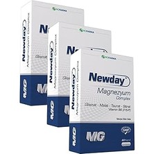 Tuncel Store Newday Magnezyum Complex 3x 60 Kapsül Gıda Takviyesi Türkiye Menşeli İçerik Bilgisiyle