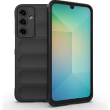 Marsilyan Galaxy A17 Kılıf Esnek Tpu Oyuklu Arka Yüzey Tasarımlı Zore Etnik Silikon Kapak - Siyah