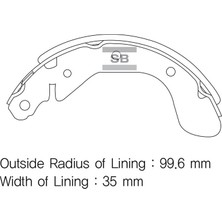 SANGSIN Sangsın SA129 Arka Fren Pabuç Balata Chevrolet Aveo 08>11> Kalos 1.2-1.4 05> Spark 10> 95145057-95017074-96473229-93740252