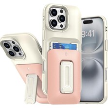 Kılıf House Iphone Uyumlu Metal Kartlıklı Standlı Tank Kılıf