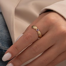 Hakan Mücevherat Mor Taşlı 14 Ayar Altın Yüzük