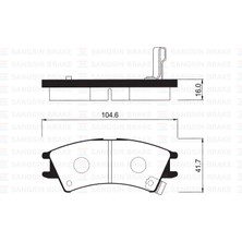 SANGSIN Sangsın SP1096 Ön Balata Atos 1.0ı 98-01 Atos Prıme 1.0ı 99-01 Atos Sprırıt 99 > GDB3165 5810102A00-WVA23238-WVA23239