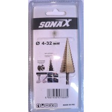 Ctn Paltava Sonax Kademeli Matkap Ucu Metal Sac Delme 4-32 mm Titan Bits Saplı Hex