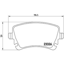Brembo P85083 Arka Balata Transporter T5 T6 04 > GDB1557 Fişli 7H0698451-7H0698451B-7H0698451A