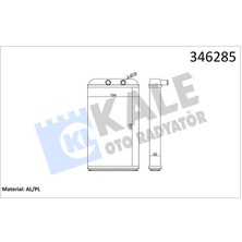 Kale 346285 Kalorifer Radyatörü Ducato-Boxer-Jumper2.5tdı-2.8tdı 94-02 6448.H8-46722710