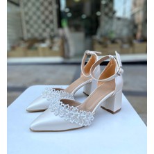 Gloriys Ayakkabı & Çanta Kalın Topuklu6 cm Topuklu Geli-Nişan Ayakkabısı