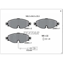 Textar 2568301 Ön Balata Golf7-A3-Leon-Tıguan-Passat-Octavıa-Superb 12 > 8V0698151-2K5698151-5Q0698151B