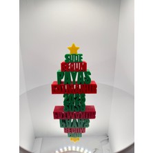 Print Zone Kişiye Özel Isimli Yılbaşı Ağacı - 2026 Yeni Yıl Temalı Dekoratif Masa Süsü ve Hediye Biblo