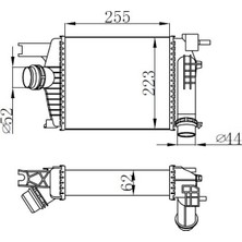 Oris Orıs IRN146062 Turbo Radyatörü Intercooler Clıo Iv 12> Captur 13> Duster 13> 0.9tce 1.2tce 1.5dci 144961381R