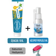 Ersağ Diş Macunu 100ML - Ağız Spreyi Propolisli 30 ml + Sabunluk Hediyemiz 188-10