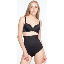 Marsilyan Siyah Mı Emay 2028 Dantelli Yüksek Bel Slip Korse