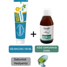 Ersağ Ersag Diş Macunu  Aloe Vera, Propolisli 100ML - Ağız Gargara 200ML + Sabunluk Hediyemiz 188-6