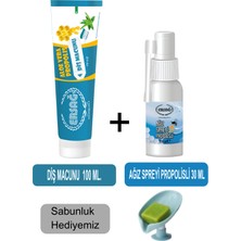 Ersağ  Diş Macunu 100ML - Ağız Spreyi Propolisli 30 ml + Sabunluk Hediyemiz 188-16