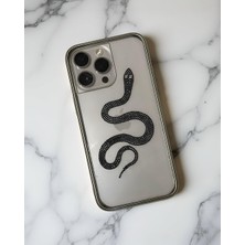 Kılıf House Iphone Uyumlu Lux Sert Şeffaf Taşlı Kılıf