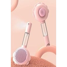 Busstier Basmalı Telli Su Sprey Hazneli Hayvan Fırçası, Çift Işlevli 2-In-1 Tasarım, Tüy Bakımı ve