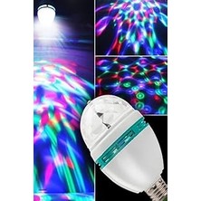 Mobee Bigem BM-553 Renkli Disko Ampulü Lambası E27 Duy LED Ampul Dönen Disco Topu 1410