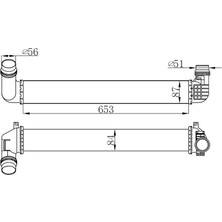 Oris Orıs IRN144084 Turbo Radyatörü Intercooler Fluence 10> 1.5dcı 657X89X85 2 Sıra Alb Sistem 144960024R-144966078R