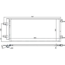 Oris Orıs COP981016 Klima Radyatörü Kondansatörü Opel Astra K 15>22 39131676-39011385-13475956
