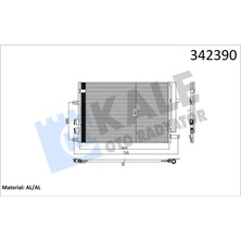 Kale 342390 Klima Radyatörü Alfa Romeo 159 1.9 Jtdm -2005 > 606X408X16 60694767-50507287-60698005