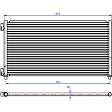 Oris Orıs CFI270016 Klima Radyatörü Kondenser Fıat Doblo 01>ıdea 04>punto 03> Lancıa Ypsılon 06>11 1.2 1.3jtd 1.4 1.9jtd 46820833-51732993-51802116-51804991