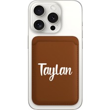 Senada iPhone 11 12 13 14 15 16 17 Pro Max Air Kılıf Magsafe Kartlık Kişiye Özel Isim Yazılı Kahve - Your Dream