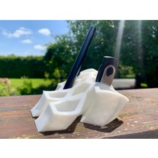 Aycer Geometrik Tasarım Kalemlik, Çok Amaçlı Kalem, Silgi, USB Bellek Organizer, Kalem Kutusu