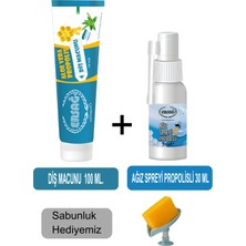 Ersağ Ersag Diş Macunu 100ML - Ağız Spreyi Propolisli 30 ml + Sabunluk Hediyemiz 188-11