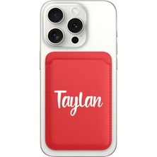 Senada iPhone 11 12 13 14 15 16 17 Pro Max Air Kılıf Magsafe Kartlık Kişiye Özel Isim Yazılı Kırmızı - Your Dream