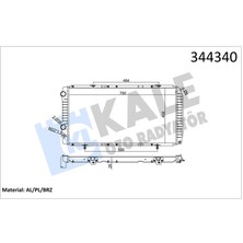 Kale 344340 Radyatör Boxer-Ducato-Jumper 97-02 1.9d-2.5d-2.8hdı Ac Mek 790X415X34 1330.L5-1311003080-1330.L8-1330.F1