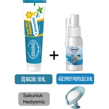 Ersağ Diş Macunu 100ML - Ağız Spreyi Propolisli 30 ml + Sabunluk Hediyemiz 188-13