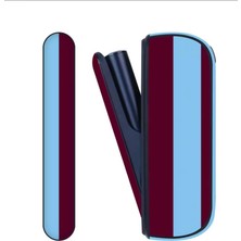 Iqos Illuma Kapaklı Kılıf Taraftar Bordo Mavi (Terrea ile Çalışan Cihaza Uygundur)Sadece Kılıftır