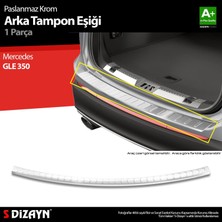 Drs Tuning S-Dizayn Mercedes GLE350 Krom Arka Tampon Eşiği 2015-2019 A+ Kalite