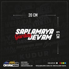 Okyay Works Saplamaya Devam Gardaş Sticker - Kırmızı - Araba-Motosiklet Etiket Sticker
