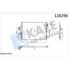 Kale Klima Kondenseri Kurutucu Ile Clıo Iı-Kng 97-01 1-2-1.4-1.5dcı-1.6-1.9 514X376X16
