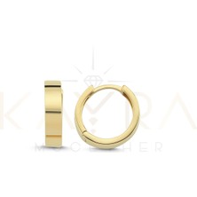 Kayra Mücevher Sade Altın Halka Küpe AHK60