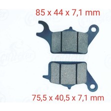 Sevgents Ön Fren Disk Balatası SFA652 Ith Dio 110 Suzuki Uk 110 Address (17-..) Yamaha Tricity 125 (14-..)