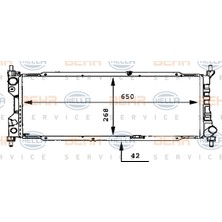 Mahle Radyatör Corsa B 1.5d-1.7d-Combo 1.7d Klimasız Mekanik 650X270X42