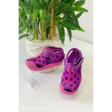 Sanbe Kız Çocuk Puantiyeli Tekstil Sandelet 501N7204 Mor