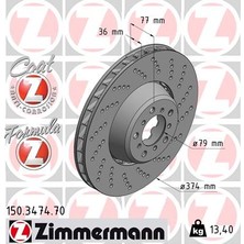 Zimmermann Fren Dıskı On Sag Bmw M5 E60 M6 E64